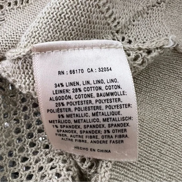 MOTH sparkly gold cardigan glitter button up crochet knitted cute  Anthropologie - Picture 9 of 12